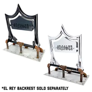 LARGE BACKPLATE for El Rey Backrest™ - GANGSTA (Chrome or Black)