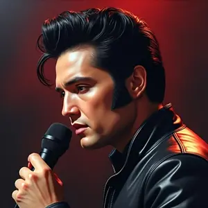 Elvis Presley DIY Diamond Arts Colorful Painting Kit without Frame, 5D Diamond Arts Colorful Painting Kit, Wall Art Decor for Home Bedroom, Handmade