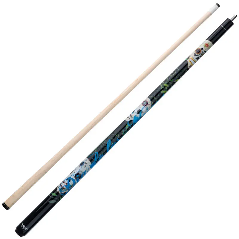 Viper Underground Dia de los Muertos Billiard Cue Stick, Professional Billiard Cue Sticks with Protaper Design, Lightweight Steel Construction, Customizable Weight, Lightweight Steel Joints