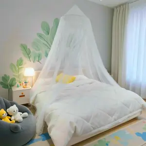 Bed Canopy Mosquito Net, Bed Canopy for Girls Room Decor -  Protection  Canopy for Adults, , Outdoor Camping, White/Single Door