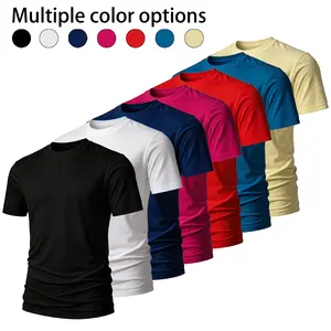 Men’s premium cotton blank T-shirt — multiple color options; soft cotton blank; oversized fit; high-quality cotton casual tee for everyday wear and streetwear