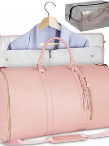 Leifam Travel Carry-On Bag with Clothing and Shoe Dividers, Waterproof Breathable, Tsa Standard, 57L Capacity, Ideal for Weekend Trips