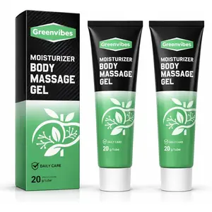 Greenvibes Moisturizer Body Massage Gel, Soothing Cooling Gel Fast-Absorbing Herbal Blend with Poria Cocos, 20g/0.7oz (PC, 2) summerwins