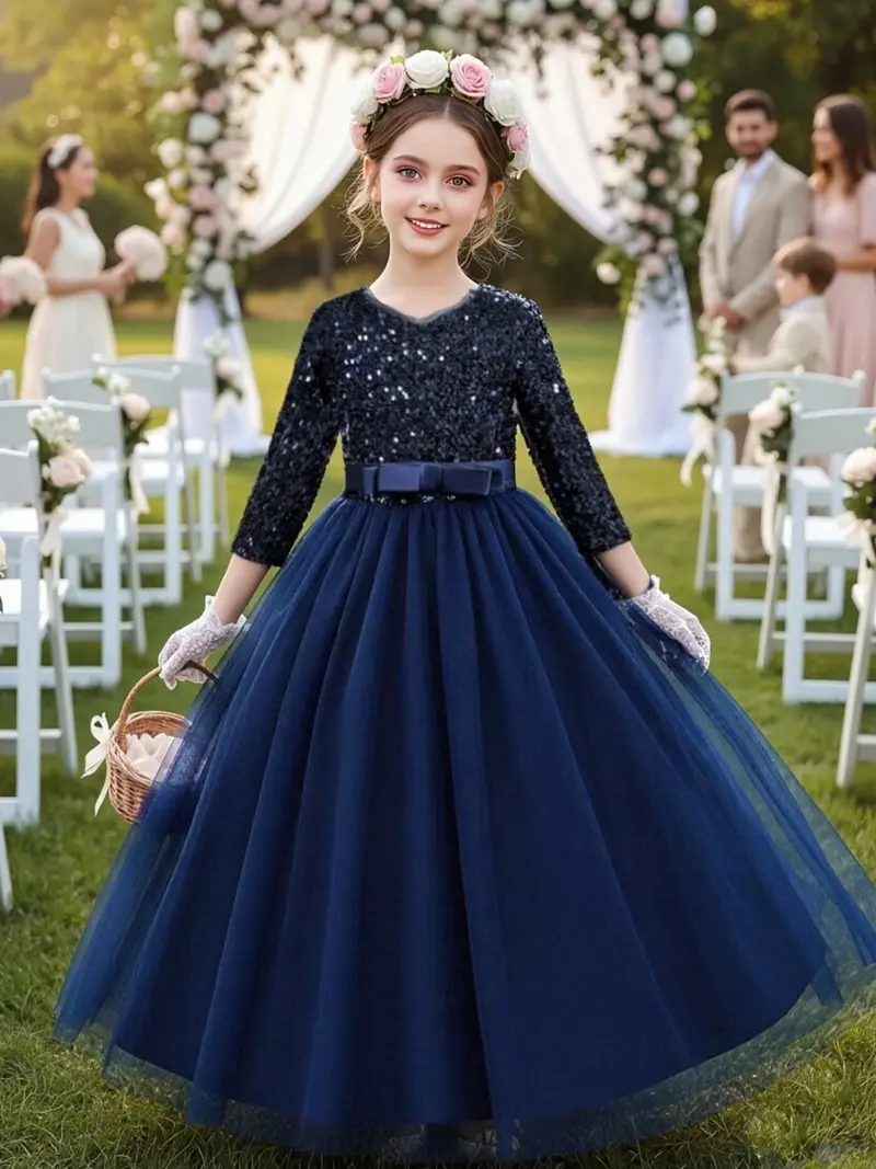 2t long sleeve dress blue - TikTok Shop