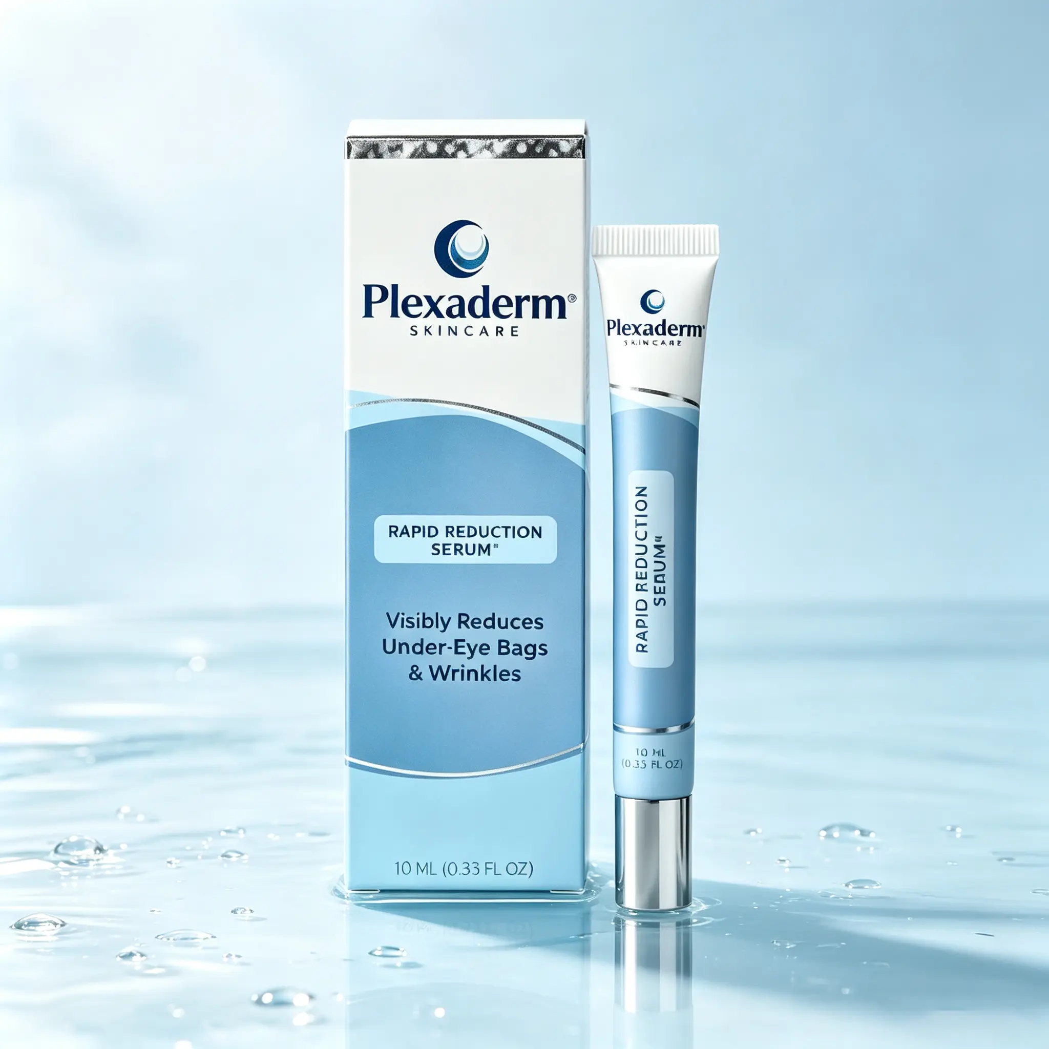 Plexaderm Instant Anti-Aging Eye Serum (1/2/3 Pack) - Rapid Tightening Treatment for Bags, Wrinkles, Dark Circles, Daily Brightening Facial Care Serum