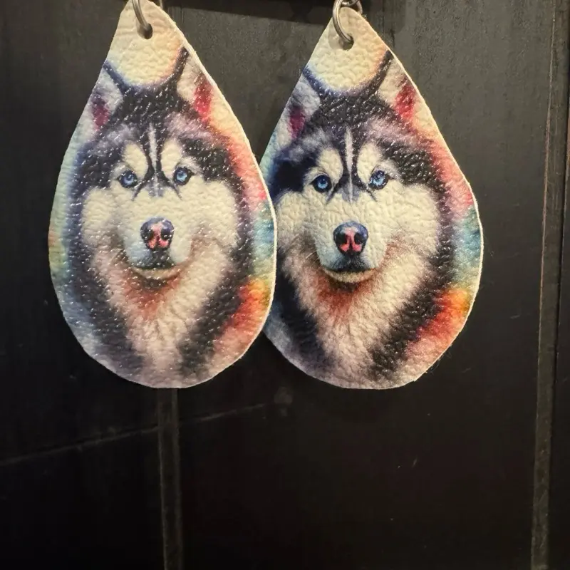 Dog earrings