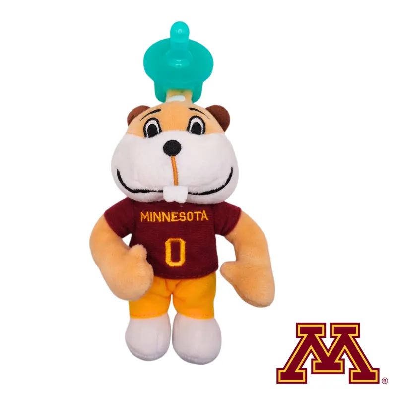 GAMEZIES University of Minnesota Goldy Gopher Plush Toy - Adorable Mascot with Teeth Rub Tradition - Perfect for University Fans