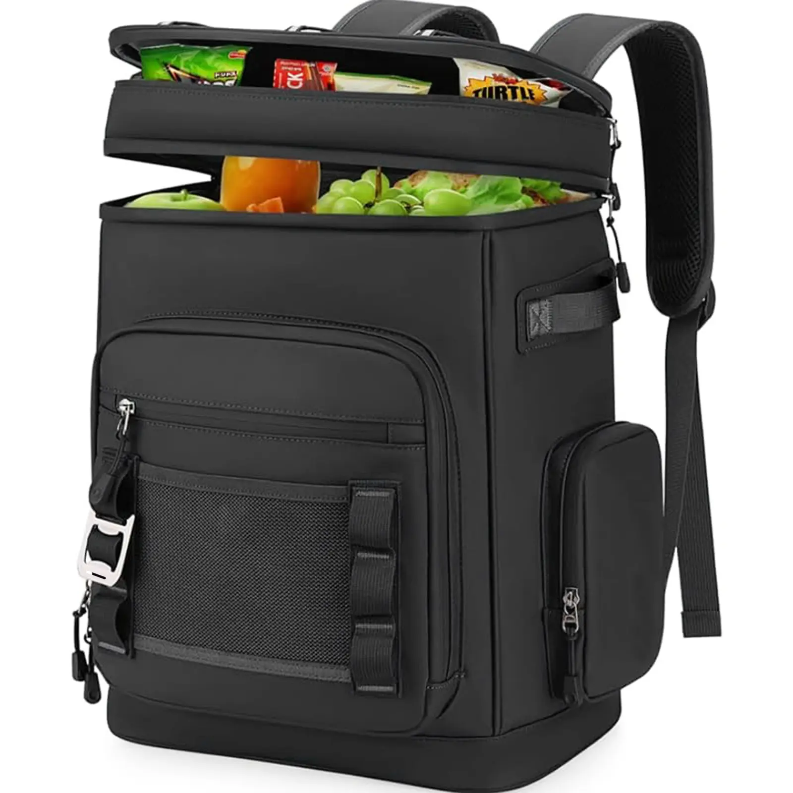 30L Insulated Cooler Backpack, Waterproof Oxford Fabric Leakproof 48-Can Storage Bag for Camping, Beach (Suitable for Men-Women)