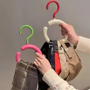 Invisible Luxury Multifunctional Plastic Hanger 2025 New Nordic Style Hat Storage Hook Space-Saving Essential Tool for Adult Home Closet Organization