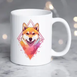 Shiba Inu Coffee Mug, Cute Red Shiba Inu Gift, Dog Lover, Gift for Her, Him, Pet Animal, Dog Mom, Dog Dad, Anatomy, Shibe Doge Doggo