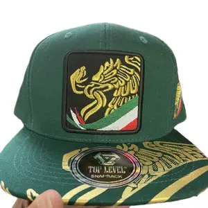 Mexican Snapback Hat ‘Hecho en México’ with Golden Eagle -Cap for Men and Women mexico flat gorra mexicana la triple black dandy hats comfy small business dandy hats prices baseball cap party