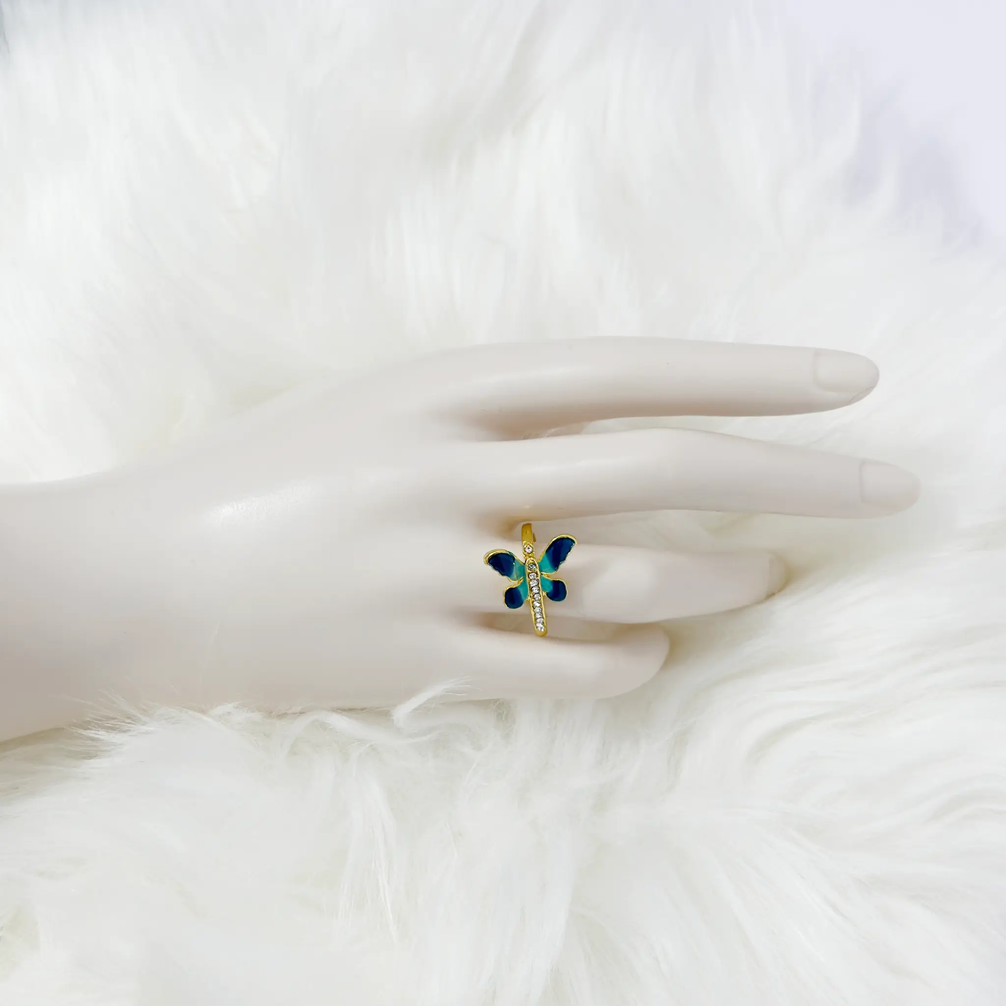 Butterfly whimsical Diamond Ring
