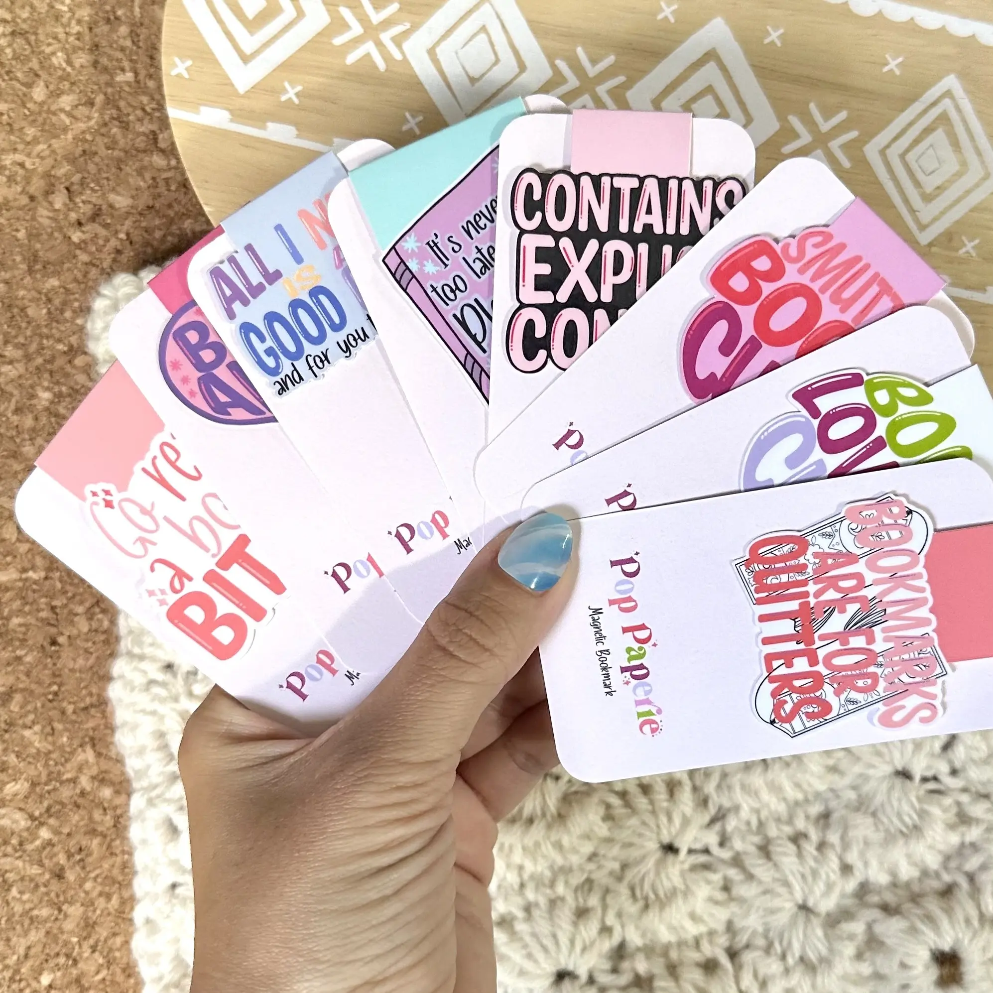 Magnetic bookmarks