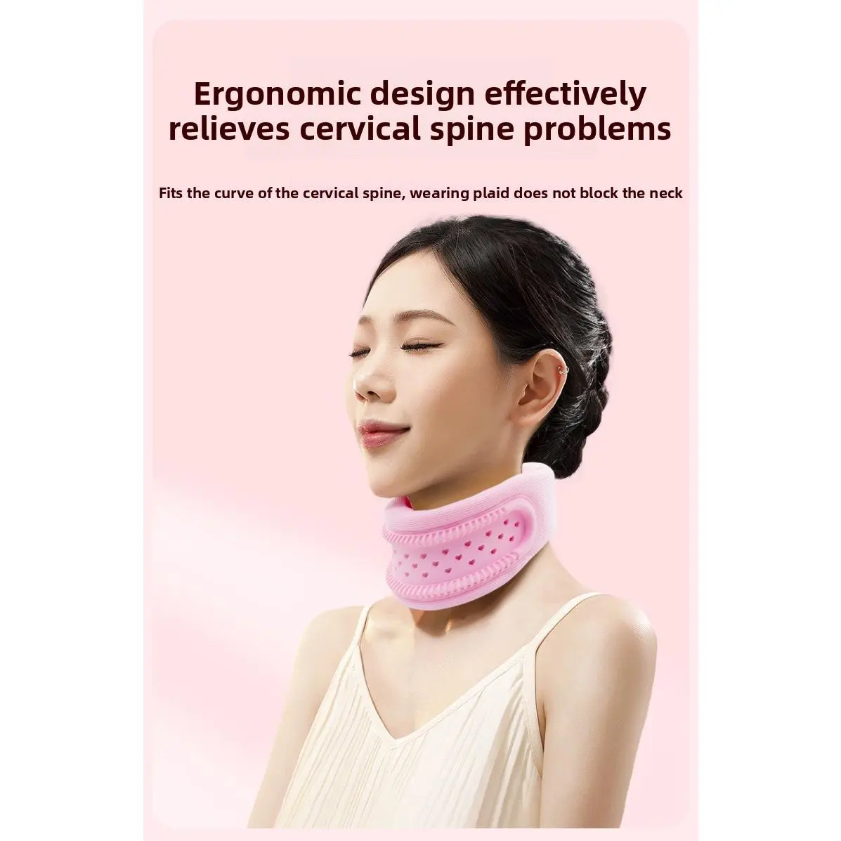 Neck brace, neck protection, anti-bow silicone neck protection, neck cover, household cervical spine neck protection, orthotics, neck protection scarf, breathable model