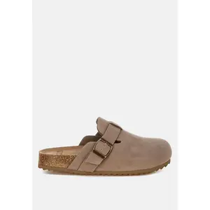 Rag & Co Womens Ratiha Buckle Accent Slip-On Footbed Mules 8.5