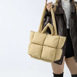 Women's Nylon Puff Tote Bag 2026, Large Capacity, Soft Premium Underarm Shoulder Bag, Versatile Trendy