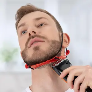 Nekliner - The neckline shaving temaplate for a perfectly even beard line | Adjustable and Hands-Free