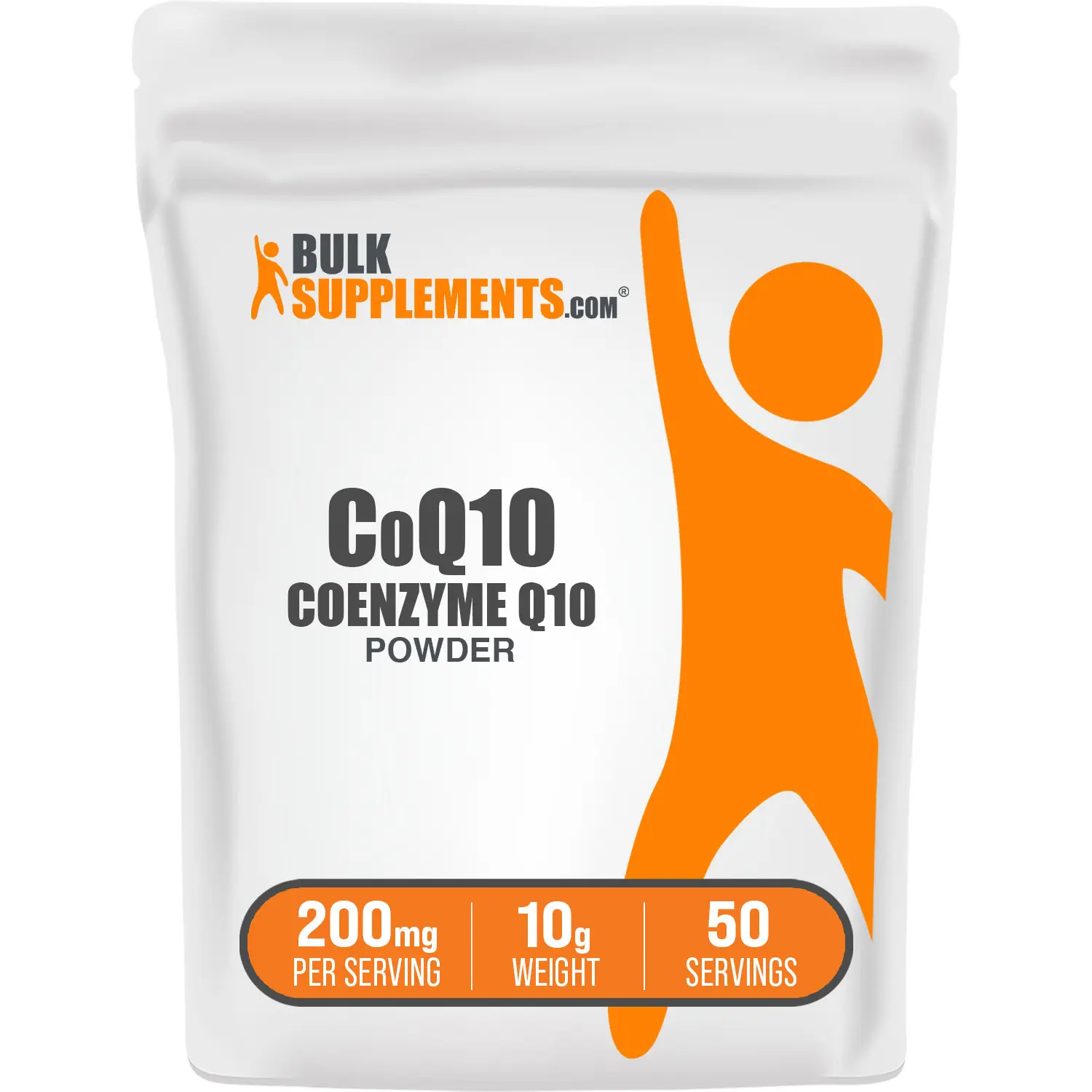 BulkSupplements - CoQ10 Coenzyme Q10 Powder - Liver Health - Immune - 10g - 200mg per Serving