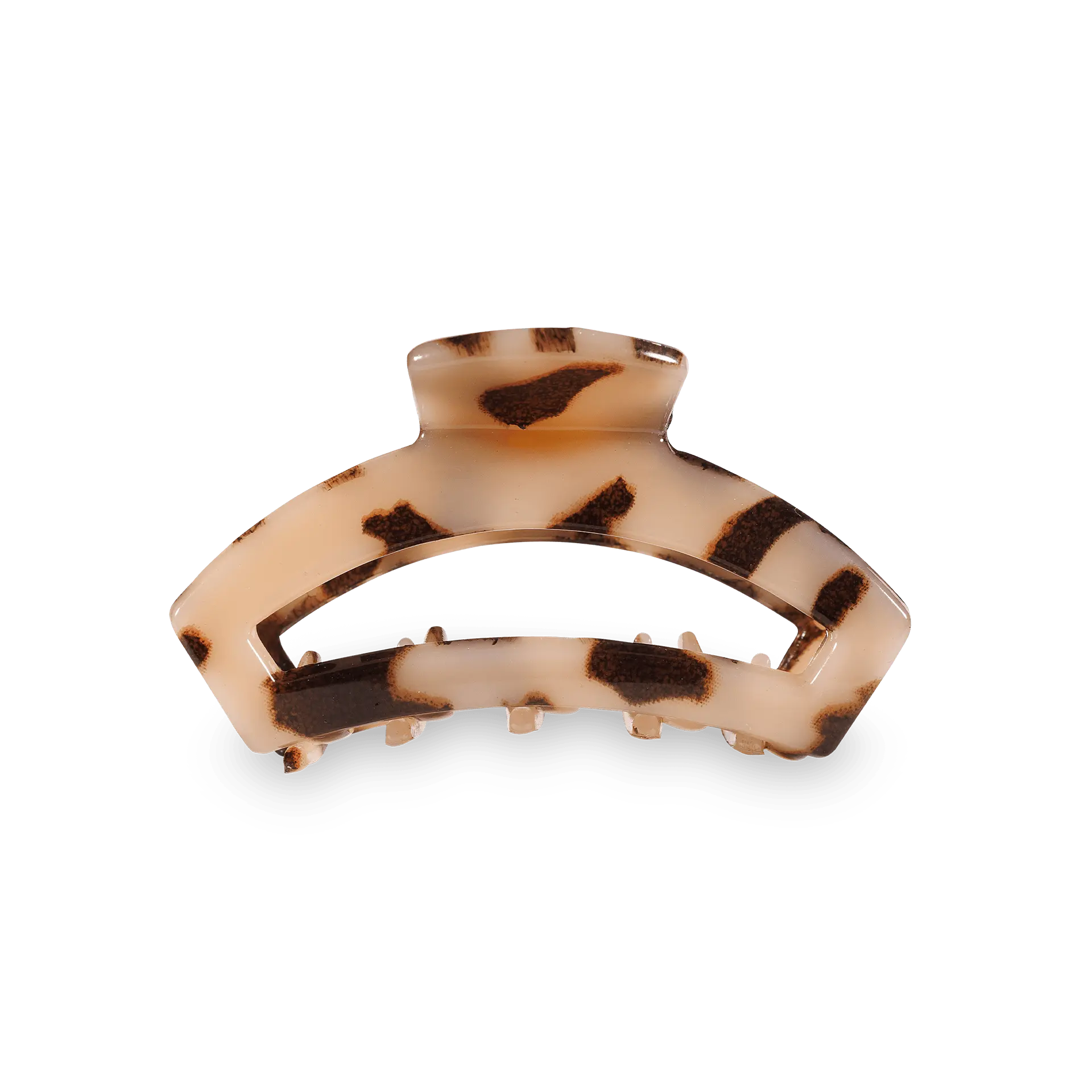 Open Blonde Tortoise Tiny Hair Clip