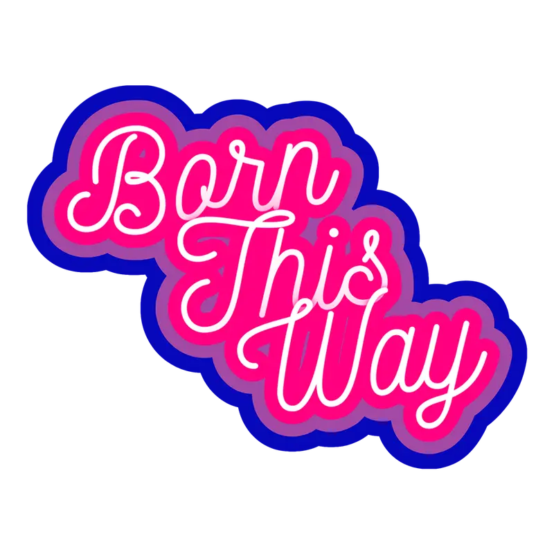 Born This Way Bisexual Vinyl Sticker