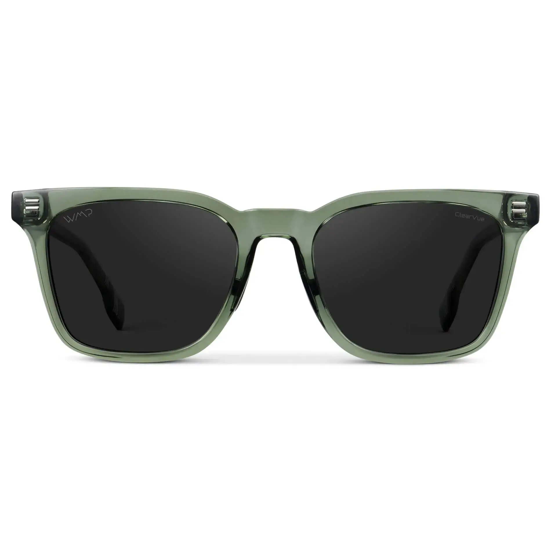 WMP Eyewear Men's Polarized Rectangular Sunglasses, Full Rim Acetate & TR90 Frame with Anti-Reflective Lenses, Golf-Ready Style, 53mm, Men's Sunglasses, Stylish Accessories, Tac