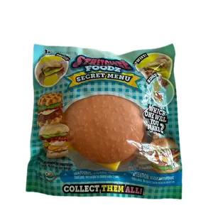 Stretchee Foodz Secret Menu Squeezable Toy Burger Breakfast Sandwich Chick'n Waffles Fun Squeeze Viral Sensory Toy Ultra Stretchy Foodie Icons