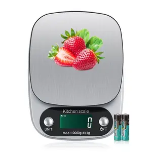 AGCAN Food Scale, 22 Lb Digital Kitchen Scales, Weight Ounces and Grams for Cooking and Baking, 9 Units with Tare Function, LCD Display