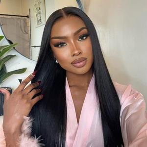 30-inch HD Lace Front Glue-Free Wig—Natural Hairline, 180% High-Density Straight Human Hair, Pre-Bleached and Pre-Cut, Ready to Wear Style #WigTok #SummerMakeover Glueless Beginner Wig Lace Body Wig