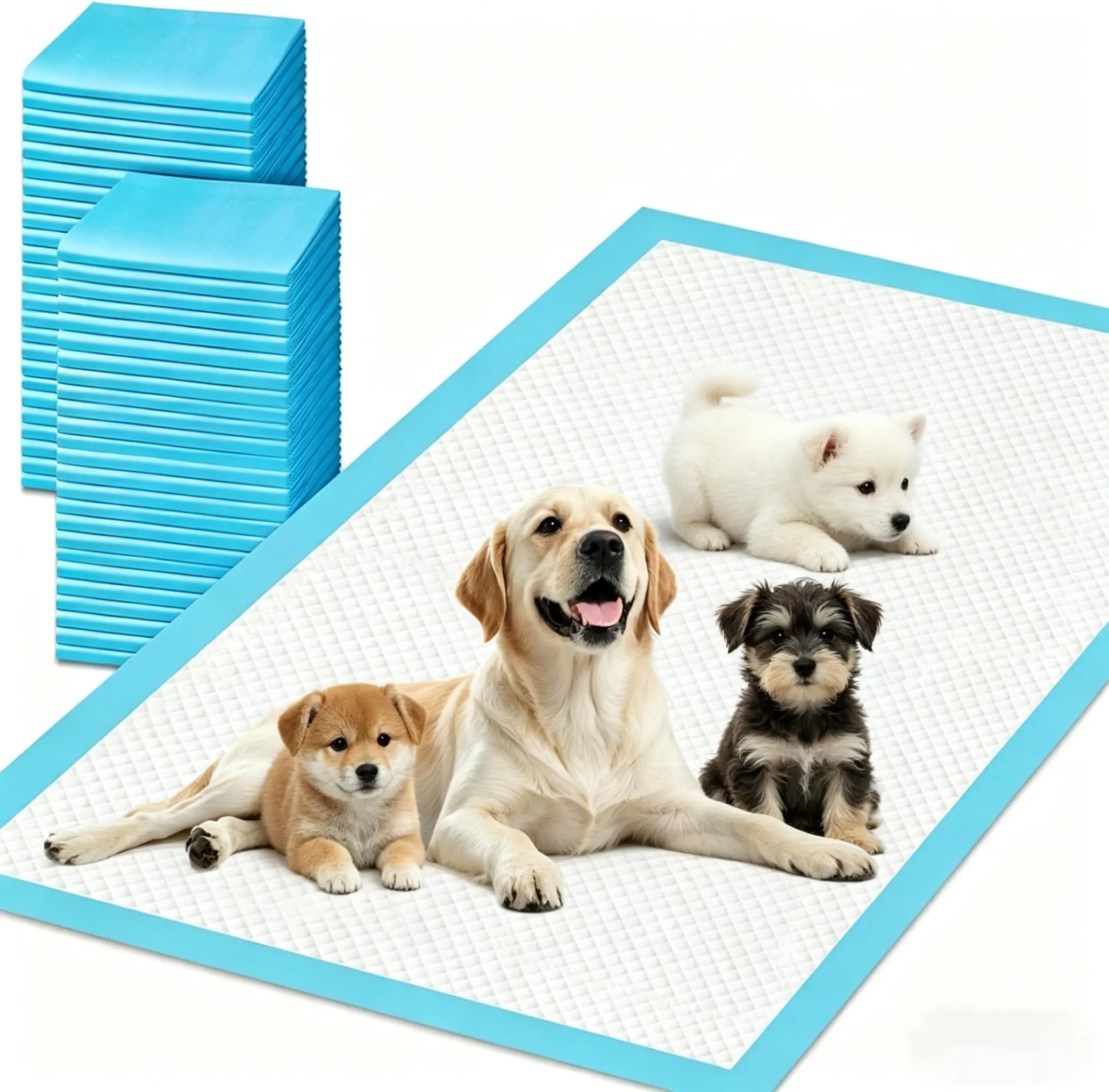 XXXXL Puppy Pee Pads for Dogs 36"x55" 40 Count, Extra Large Dog Pee Pads, Leak-Proof & Super Absorbent Dog Pee Pads, Thicken Disposable Potty Pads Puppy Training Pads for Cats Rabbits