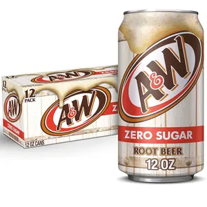 Zero Sugar Root Beer Soda, 12 fl oz cans, 12 pack