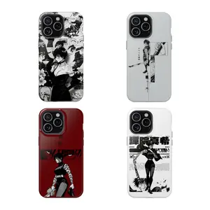 Jujutsu Kaisen Maki Zenin Collage Tough Phone Case, MagSafe Dual Layer Shockproof Protection, Protective Cover For iPhone 11–17 Pro Max, Dark Black White Manga Aesthetic, Anime Gift