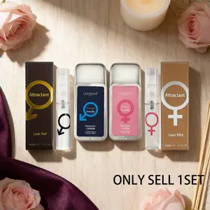 Solid Perfume Stick + Portable Cologne Set, Elegant Girl Men Women Date Fresh Scent Light Fragrance Pocket Size Body Cream Long Lasting Charm