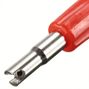 3pcs 2 Ways Tire Tyre Valve Stem Core Remover Key Tool A/C And Auto Car Motorcycle, Tire Pressure Gauge Tool Set