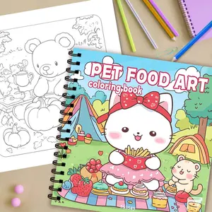 Cartoon Bear Pattern Coloring Book, 1 Count 30 Pages Animal Themed Coloring Book, DIY Painting Supplies for Adults & Teens, Birthday Gift