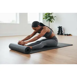 Ultimate Comfort Yoga Mat: 12mm Extra-Thick Non-Slip ‍️ | Joint Support & Home Workouts