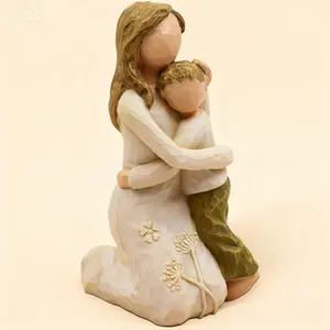 Memorial Figurine Statue for Loss of Son - Sympathy Gifts for Bereaved Mothers, Keepsake Remembrance Statue for Mom, Comforting Memorial Decor, Handcrafted Sculpture for Grieving Parents