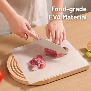 0.24x4M Disposable Plastic Cutting Board Sheets for BBQ & Camping - Large Flexible Chopping Boards - Cutting Mats for Kitchen and Outdoor Kitchenware Knives Wooden