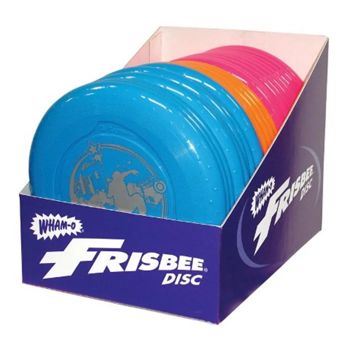 Wham-O Dog Frisbee Discs (Pack of 24, Model 50140) - 70g PP Plastic, Thumb & Index Finger Grip (Index Hold), Assorted Fun Flyer Designs, 9.75"h x 9.5"w x 13"l, 5.1 lbs, Pet Throwing Game Toy, Thumb And Index Finger Grip