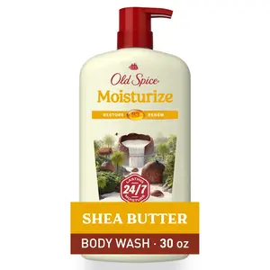 Old Spice Men'S Body Wash Moisturize with Shea Butter, All Skin Types, 30 Fl Oz Procter & Gamble