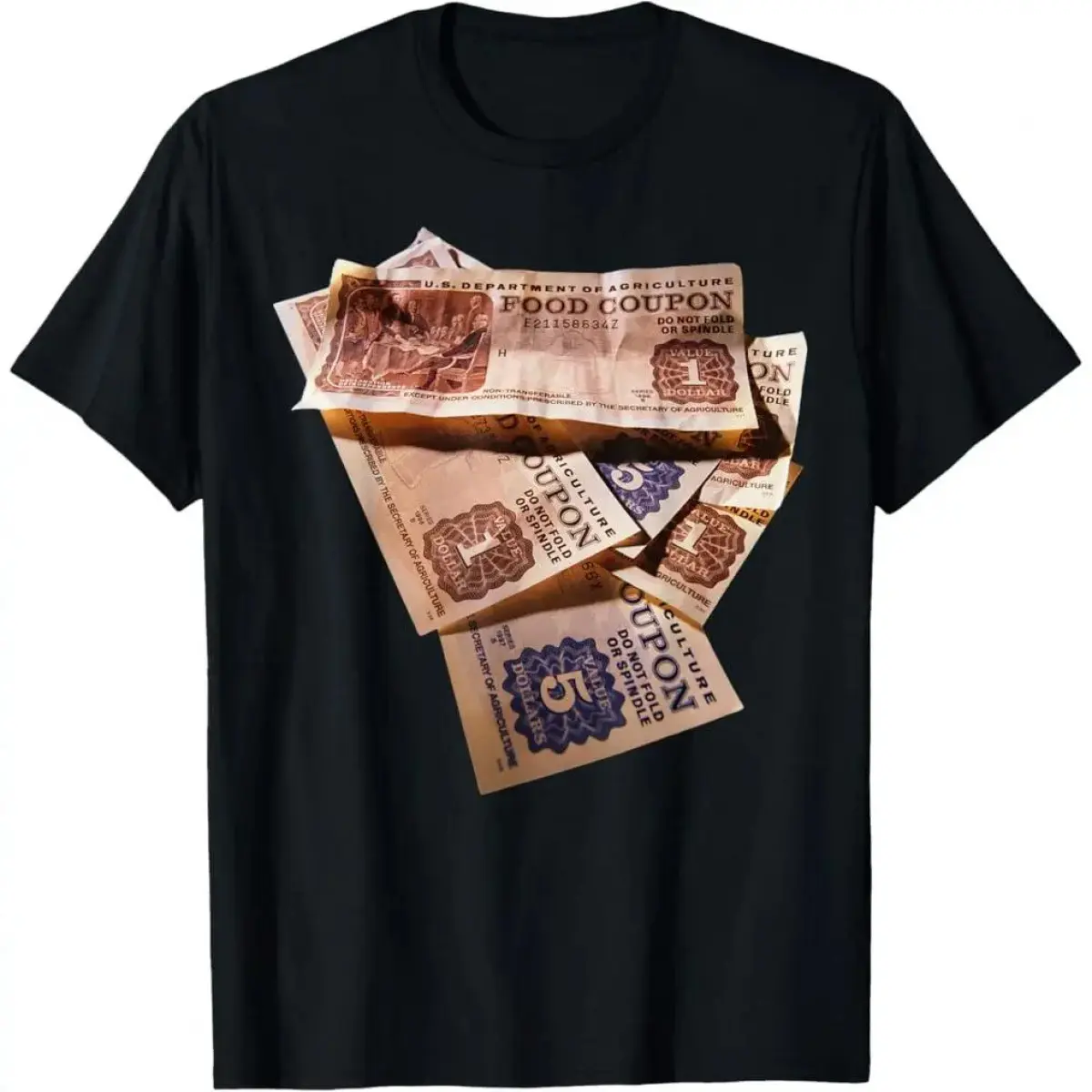 Y2K Surfercore Minimalist Sarcastic 100% Premium Cotton T-Shirt Food Stamp Funny Gangster Food Stamps Retro 80's 90's Squad T-Shirt Aesthetic Graphic Apparel,big,trend,perfect,white,padres,custom,camisas,salon,mystery,bundle,cheer,sassy,glock,embroidered