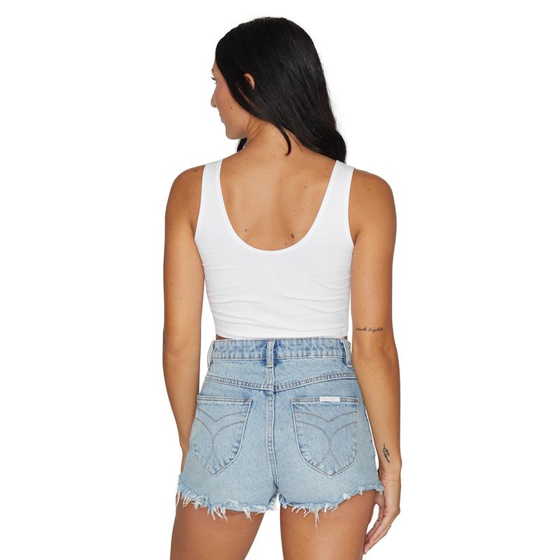 Lojo St. Patricks's Day Shake Your Shamrocks Casual White Crop Tank Top