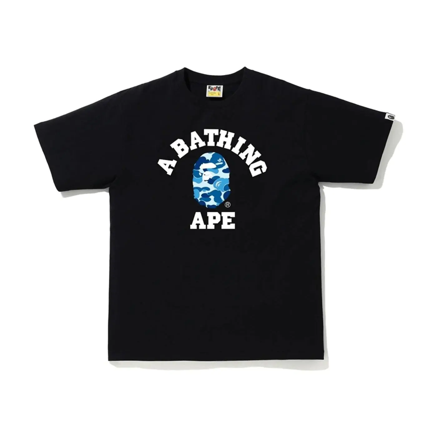 BAPE ABC Camo College Tee Black/Blue