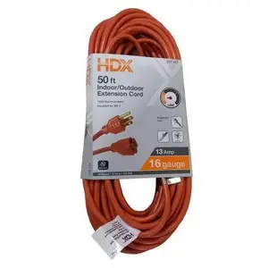 50 ft. 16/3 Light Duty Indoor/Outdoor Extension Cord, Orange