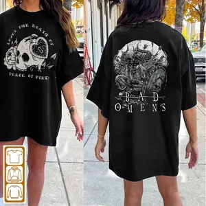 Bad Omens T-Shirt – Rare 2-Sided Graphic Tee, American Metalcore Band Merch, Vintage Rock Streetwear for Men and Women