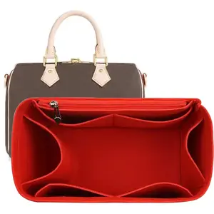 Prevent deformation ! ! Leather Purse Bag Organizer Insert with zipper Bag Tote Shaper Fit Speedy Neverful PM MM, Insert for Speedy Handbags 20 25 30 Organizer Pillow Shape Reform Base Support Lining Protector, Prevent clutter, Bag Storage