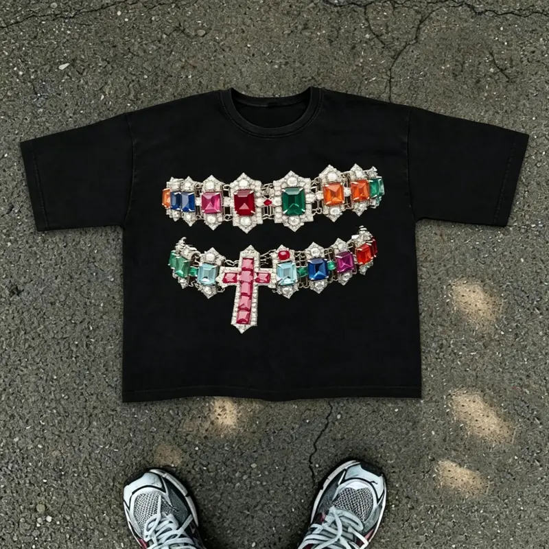 chrome hearts rainbow cross t shirt - TikTok Shop
