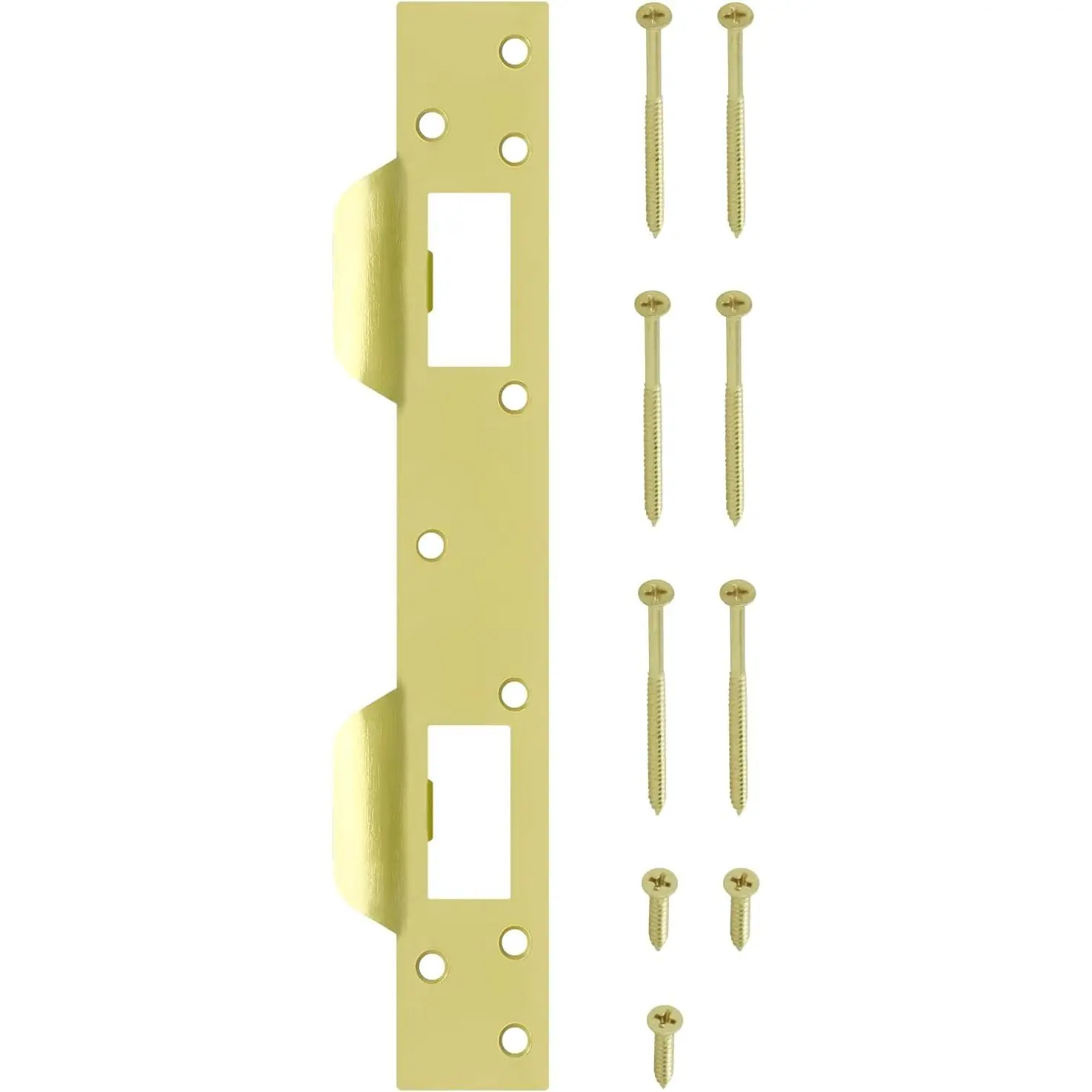 SP550 Combination  Door Strike for 5-1/2 inch Hole Center (Polished Brass)