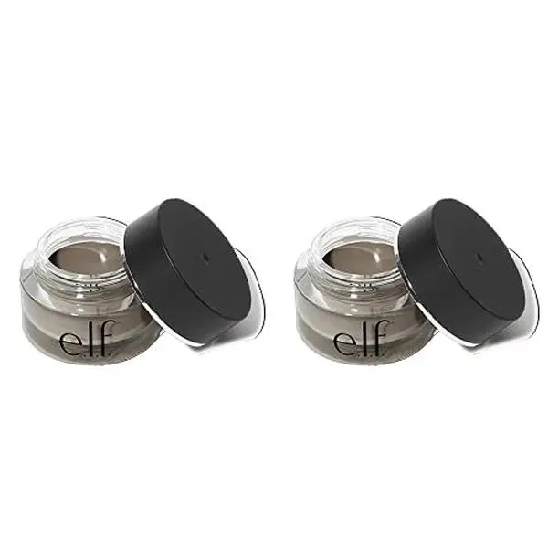 e.l.f. - Pack of 2 - Lock on Liner and Brow Cream, Defines Eyebrows; Color: Medium Brown, 0.19 Oz (5G) dipbrow Makeup Smooth Cosmetic