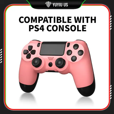 Wireless Gamepad Controller Accessories for PS4, PC, Android Devices - 6-Axis Gyro, Dual Vibration Motors, Trackpad, Bluetooth, Built-in Speaker, Direct Game Audio techvibes