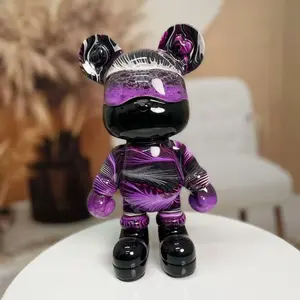 Twilight-Fluid Bear Holiday Gift Elegant Ornament Family-Friendly Craft Decor fidgettoys best gift